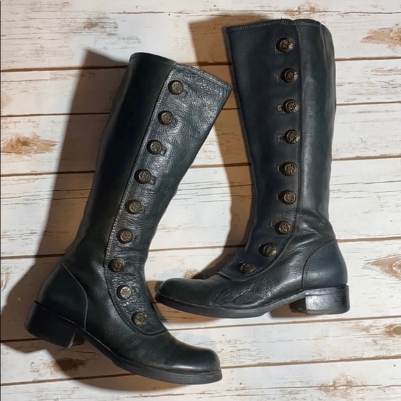 Steve Madden Kelton Boots 7.5 Victorian Buttons - Picture 2 of 9